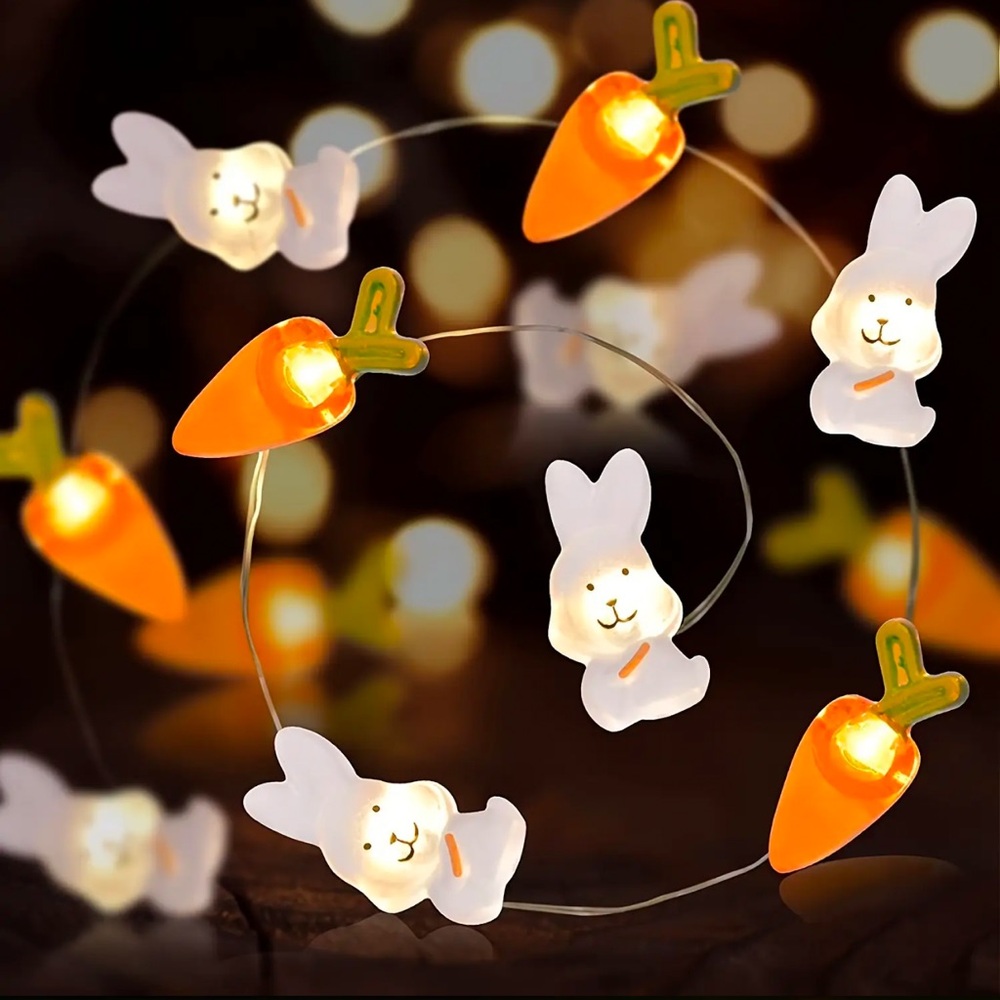 String Lights, NIP, Easter Theme Lights, Battery Operated